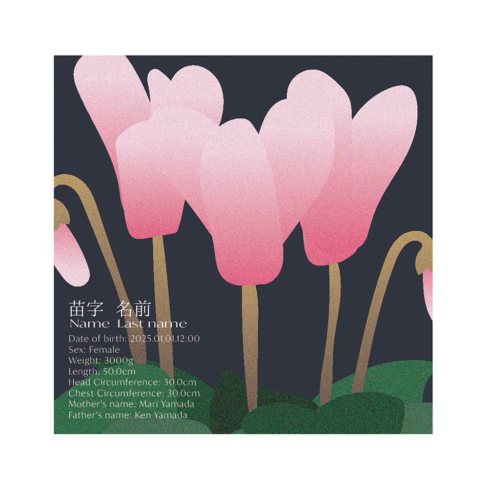 BABY POSTER : Cyclamen