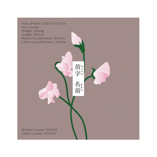 BABY POSTER : Sweet Pea